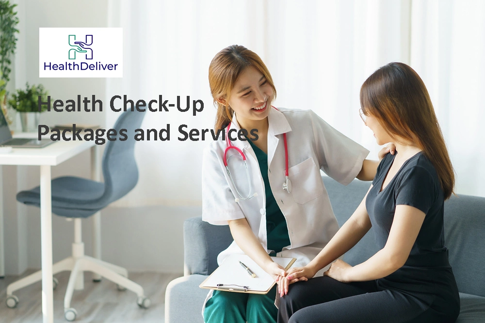 Female doctor consulting patient during health check-up appointment