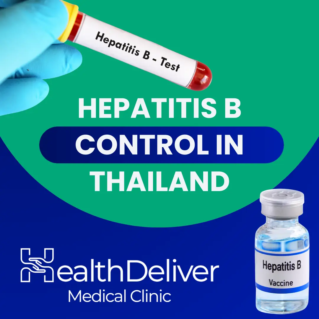 Hepatitis B test tube and vaccine bottle for Thailand control program