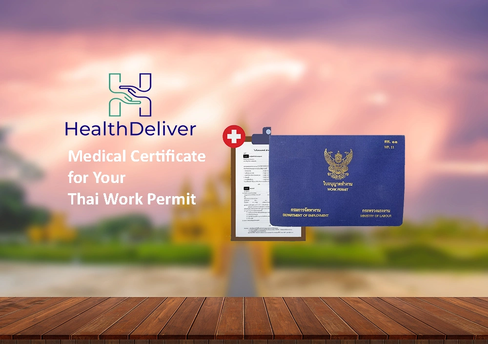 HealthDeliver medical certificate Thai work permit documentation service
