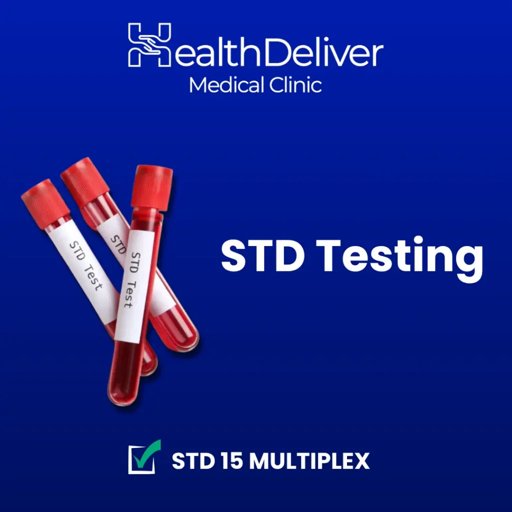 HealthDeliver Medical Clinic STD 15 Multiplex blood test tubes